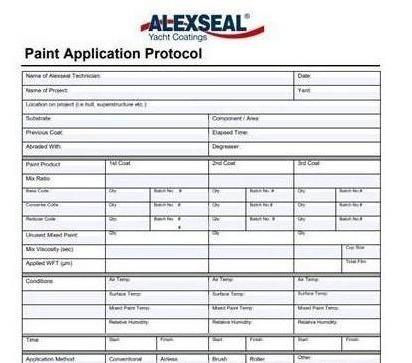 Документирование поцессов и операций при окрасочных работах..