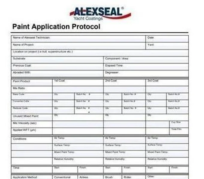 Документирование поцессов и операций при окрасочных работах..