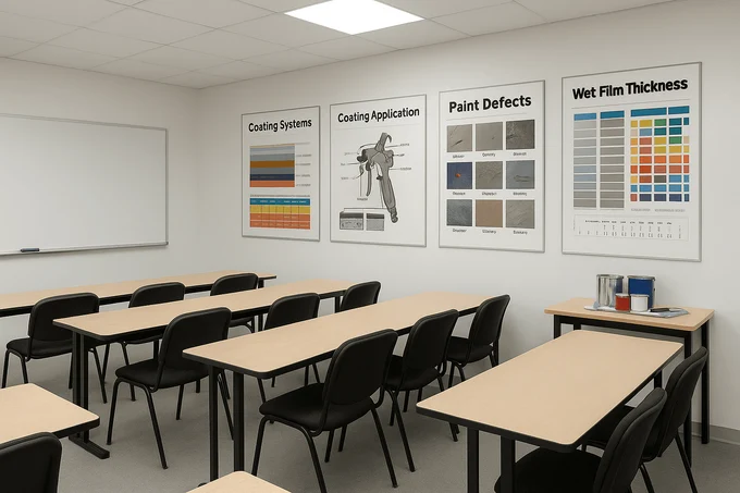 обучение персонала по окрасочным работам.